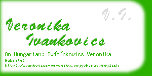 veronika ivankovics business card